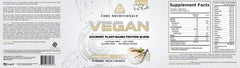 Core VEGAN vanilla cream scoop serving for a creamy post-workout shake