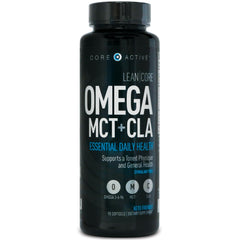 CORE ACTIVE Lean Omega MCT + CLA bottle supports daily energy and balanced nutrition.