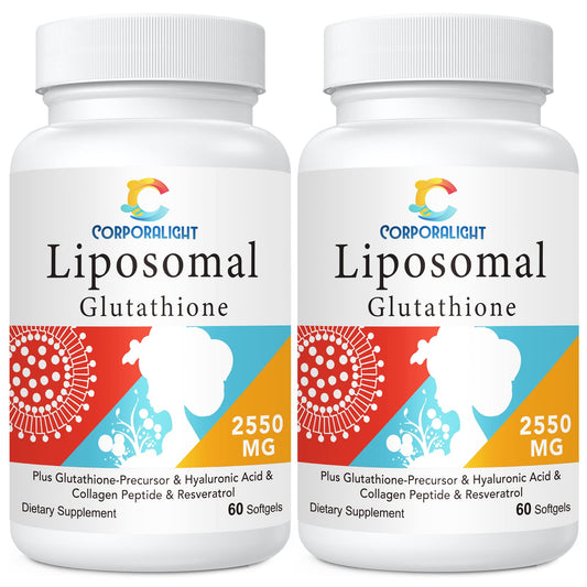 CORPORALIGHT Liposomal Glutathione Softgels bottle promotes antioxidant protection and easy daily use