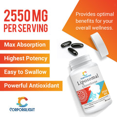 CORPORALIGHT Glutathione softgels capsules for convenient daily dosing