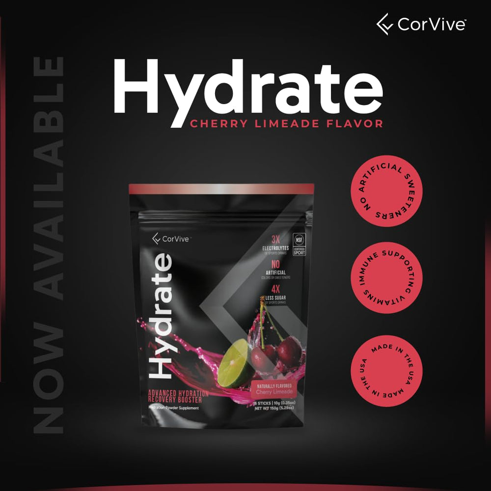 CorVive Hydrate in a military field kit for reliable hydration during duty.