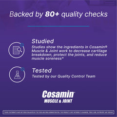 Cosamin Nutramax glucosamine-hci 1000mg display suggesting cartilage-support ingredients.