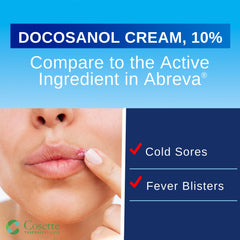Cosette Cold Sore Cream close-up shows tingling relief as it begins.