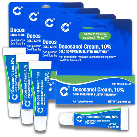 Cosette Cold Sore Cream tube packaging, compact and travel-ready for on-the-go relief.