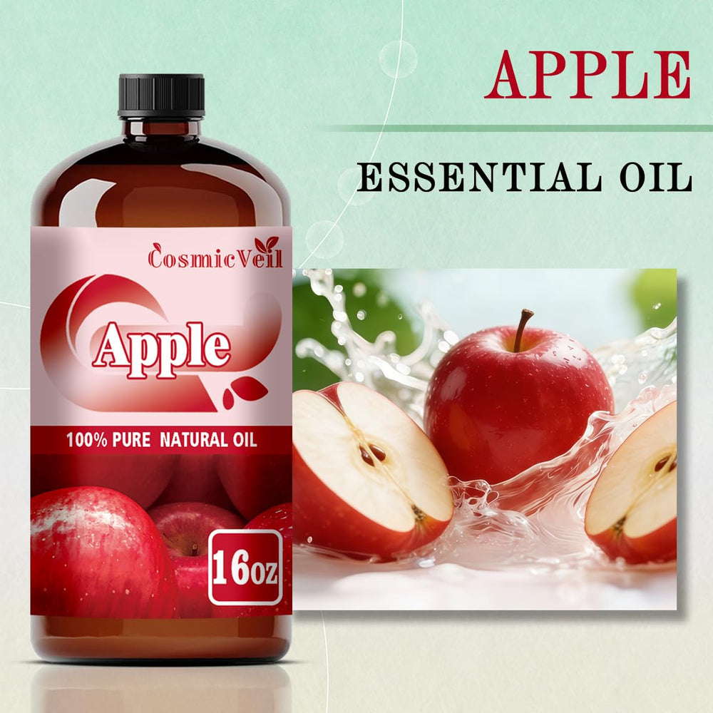 CosmicVeil Apple Fresh amber glass bottle protecting purity and scent
