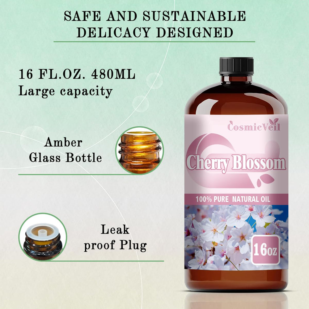 CosmicVeil Cherry Blossom room-freshening aroma for home or office.