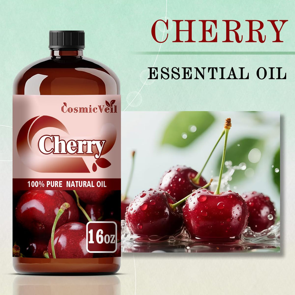CosmicVeil Cherry essential oil gift box ideal for birthdays or holidays.