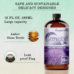 CosmicVeil Lavender Oil gift box packaging ideal for birthdays and holidays.