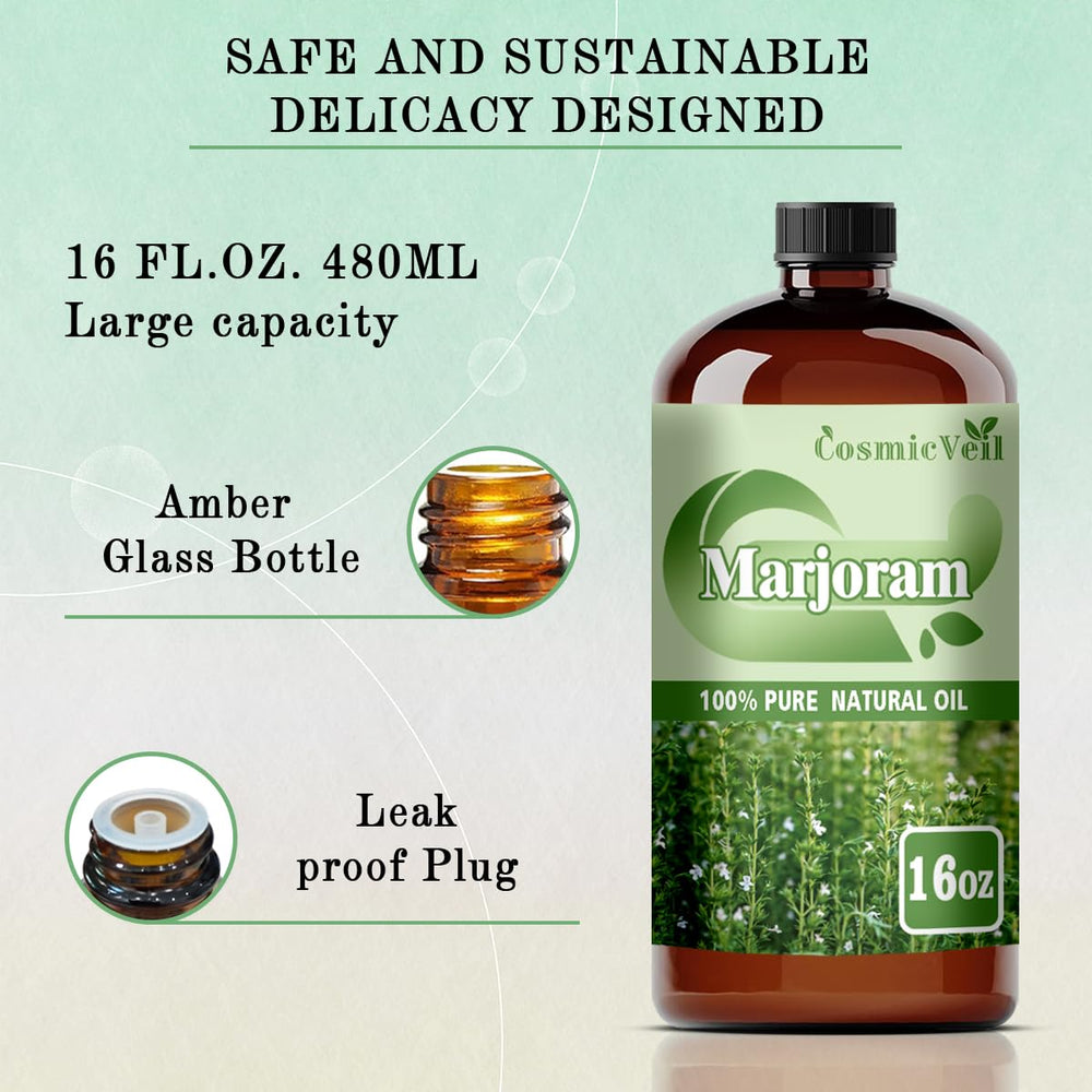 CosmicVeil Marjoram oil can enhance DIY cleaning products.