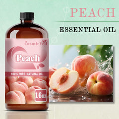 CosmicVeil Peach oil with dropper enables mess-free dispensing.