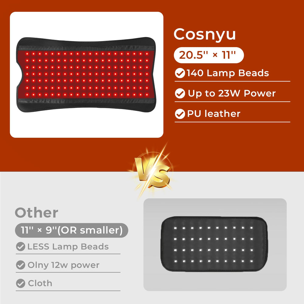 Cosnyu pad targets back, abdomen, and hips for easy home use.