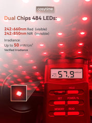 Cosytime dual-chip LED close-up showing wide coverage