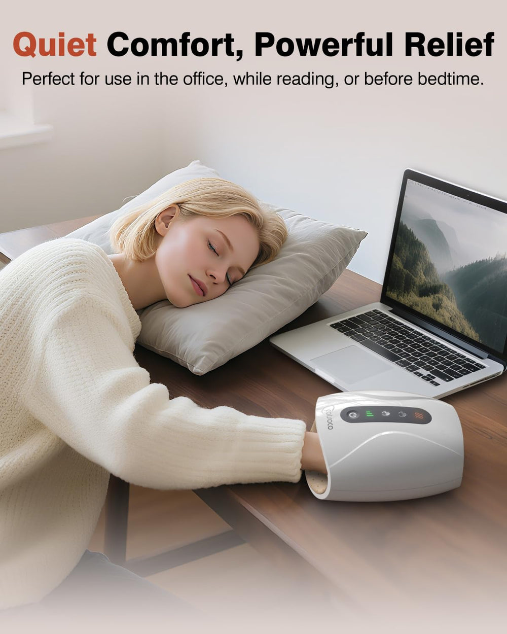 Cotsoco Hand Massager targets wrists and fingers with rhythmic airbags