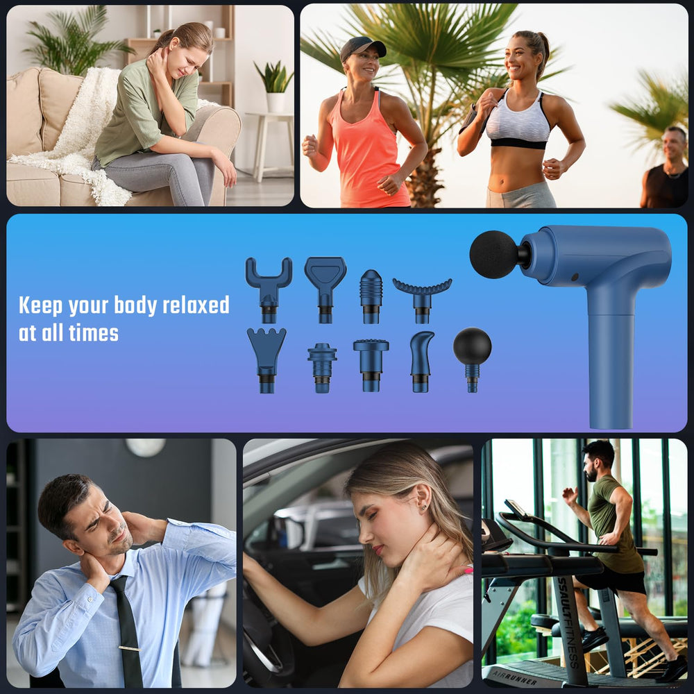 Cotsoco massage gun used on calf muscle for recovery support.