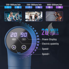 Cotsoco massage gun with interchangeable heads targets specific muscle groups.