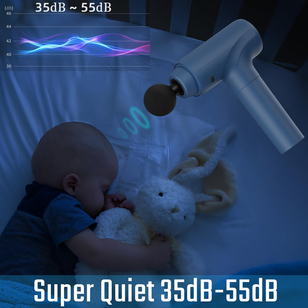 Cotsoco massage gun quiet operation under 40dB for focused sessions.
