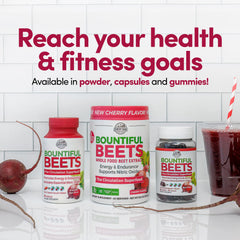 Country Farms Bountiful Beets Powder label close-up shows wholefood beet extract.