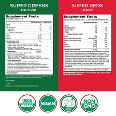 Country Farms Essential Pack Super Reds bottle highlighting antioxidant berries for daily vitality.
