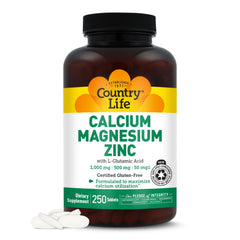 Country Life calcium magnesium zinc bottle pour for easy daily intake
