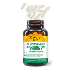 Country Life capsules close-up showing smooth, easy-to-swallow texture.
