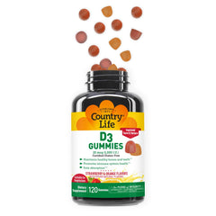 Country Life D3 Gummies in family kitchen ready for daily routine