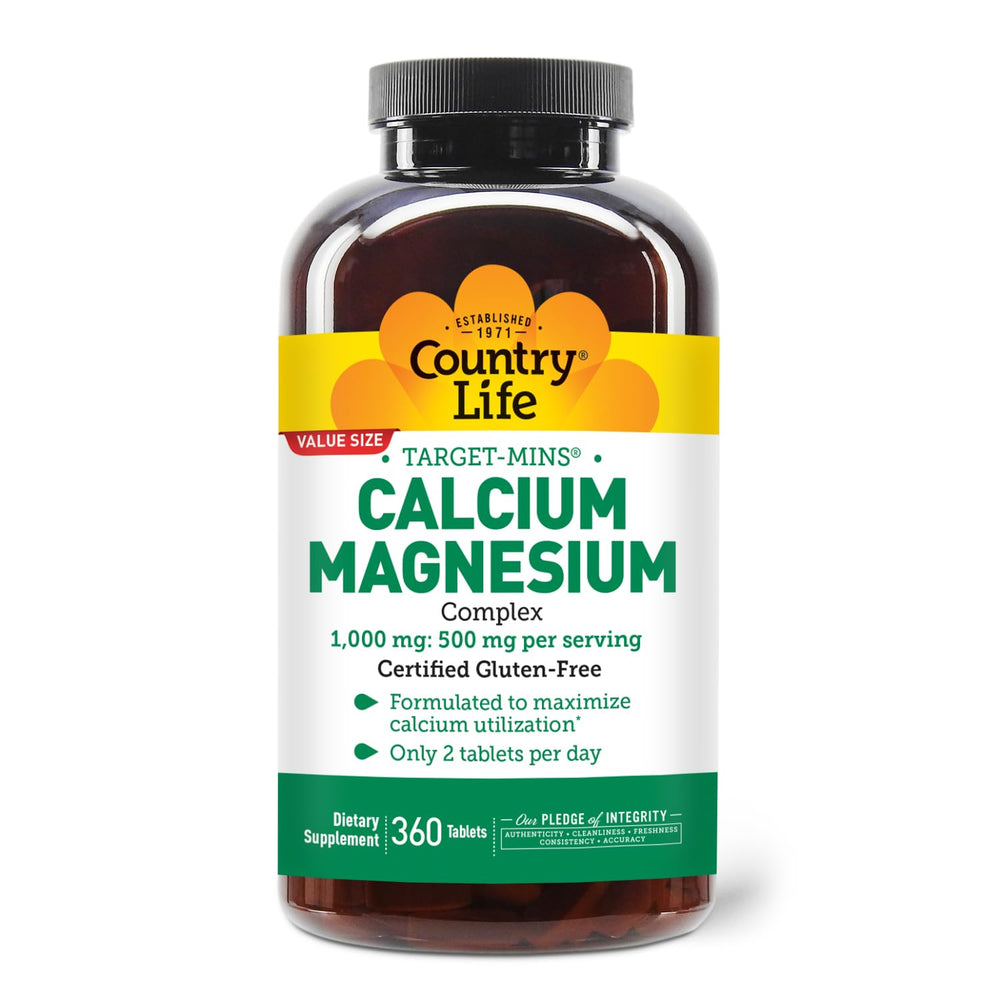 Country Life Target-Mins bottle pour shows easy daily bone health support