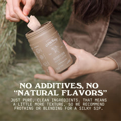 Cowboy Colostrum creamy-texture-powder ready to blend into drinks.