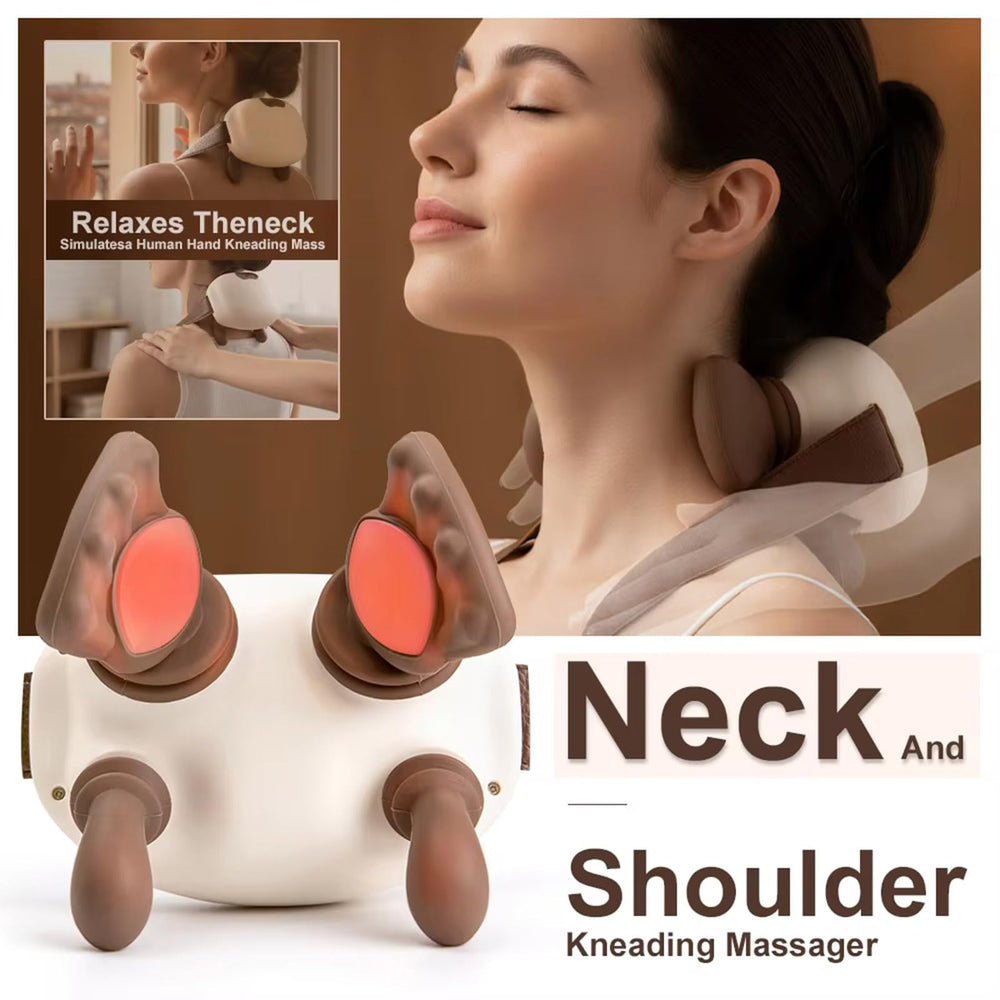 Cowenhey 4D kneading nodes simulate human hands for deep relaxation.