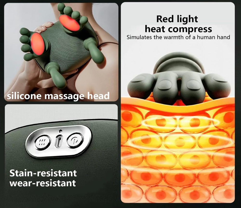 Cozwell three-modes control panel demonstrates customizable massage intensity and heat