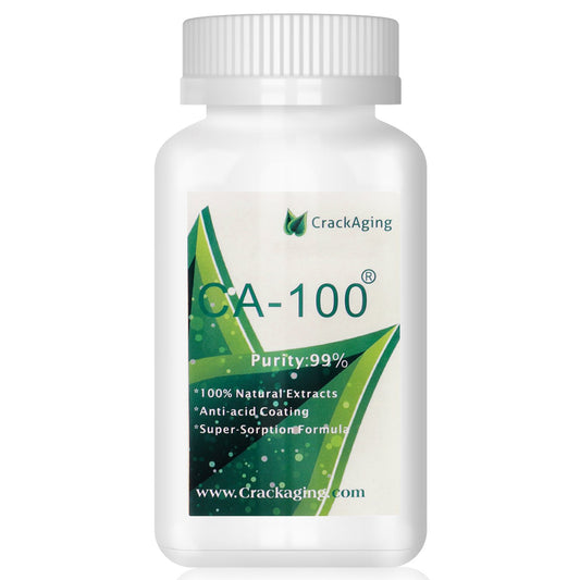 Crackaging CA-100 capsule close-up showing pure Cycloastragenol for potential immune support