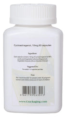 Crackaging Cycloastragenol hypersorption formula diagram indicating improved bioavailability