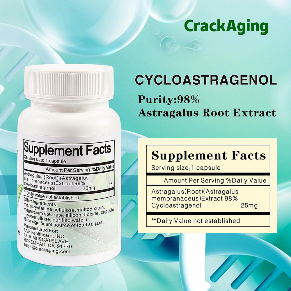 Two Crackaging bottles of 30 capsules depicting flexible packaging option