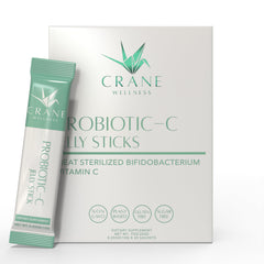 CRANE WELLNESS Probiotic-C Jelly Stick packaging for on-the-go daily wellness.
