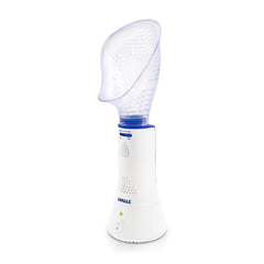 Crane x Halls personal steam inhaler shown for easy congestion relief with compact design.