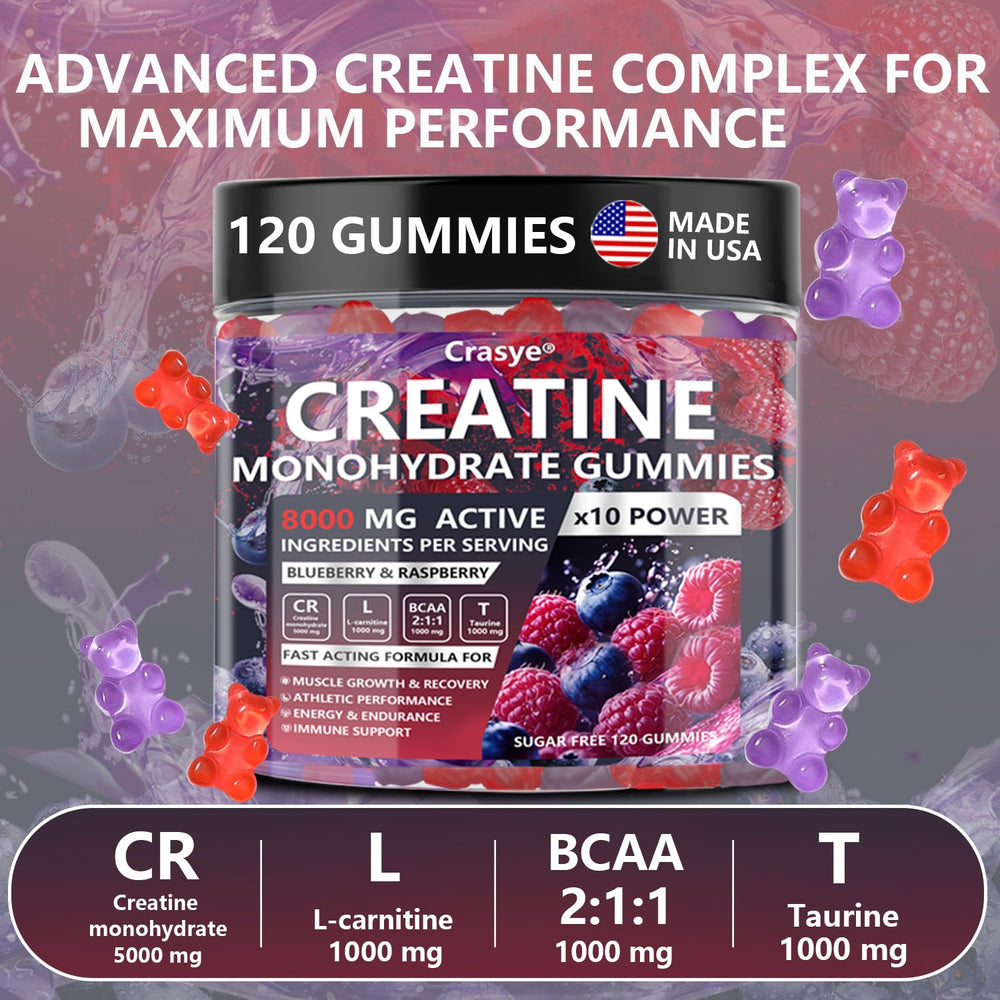 Crasye gummy texture close-up showing juicy, non-GMO ingredients.
