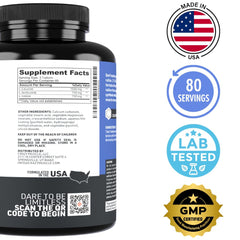 Crazy Muscle BCAA bottle with creatine and other stack items.