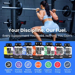 Crazy Muscle creatine monohydrate tablets seen from the side