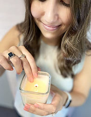Creative Energy Candles cedarwood vanilla jasmine aroma for relaxing ambiance