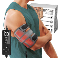 creatrill upper arm heating pad sleeve on arm provides targeted warmth for muscle relief