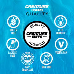 CREATURE Creatine Complex mix in glass ready to drink