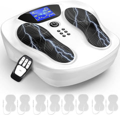 Creliver EMS Foot Stimulator Pro 2 front view showing compact design for improved circulation and comfort