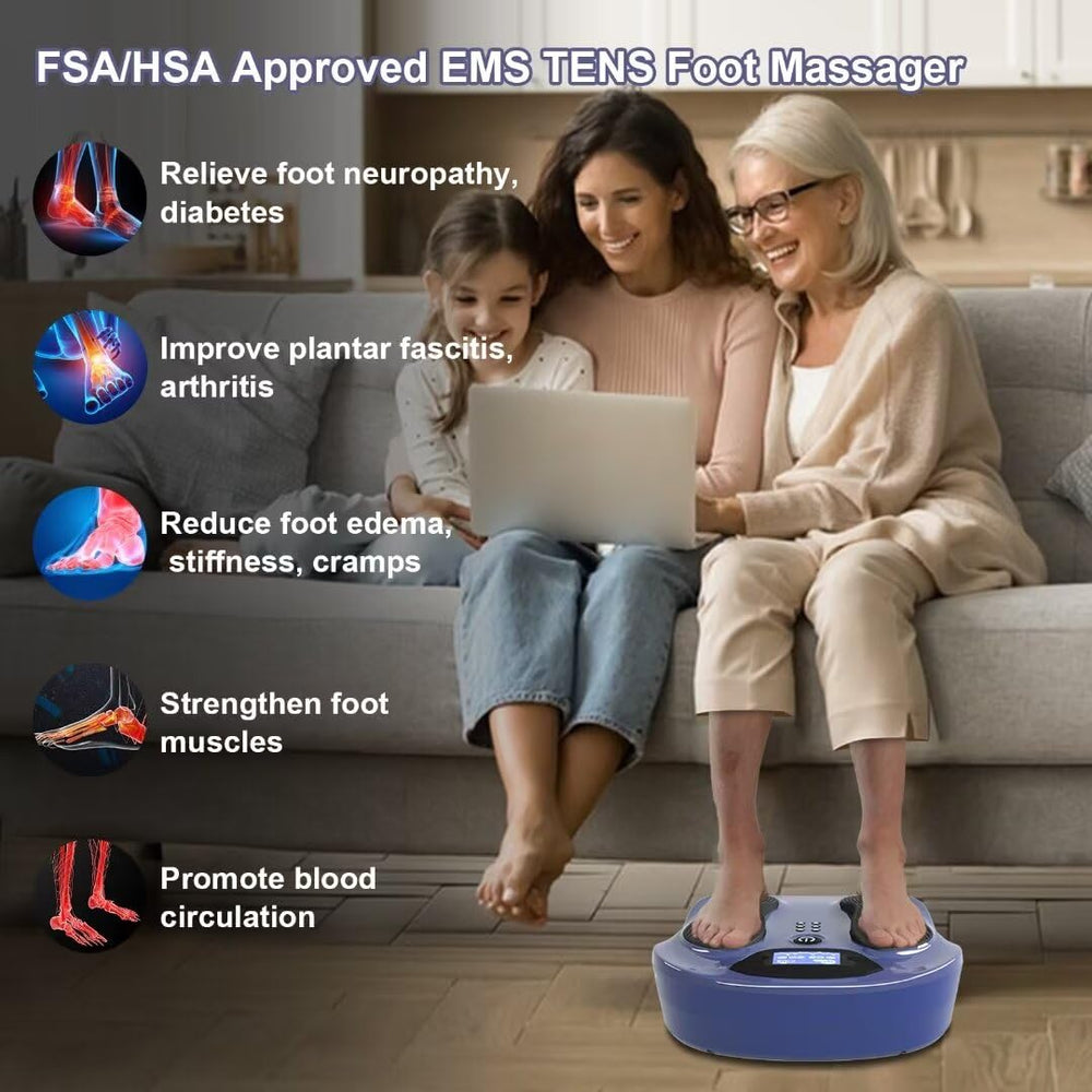 Creliver remote control enables easy adjustment of modes and intensity.