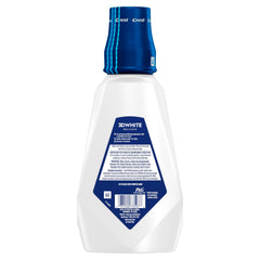 Crest 3D White Brilliance mouthwash after-brushing routine illustration