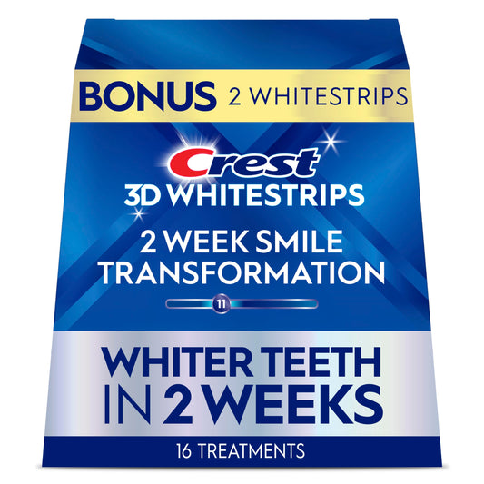 Crest 3D Whitestrips Glamorous White close-up of the whitening strip for at-home use.