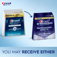 Crest 3D Whitestrips Professional Effects lower strip in use for whitening