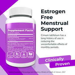 CRILA uterine health capsules close-up highlighting cycle support
