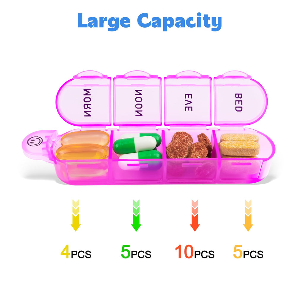 Cruxer easy-open pill box designed for arthritis-friendly access.
