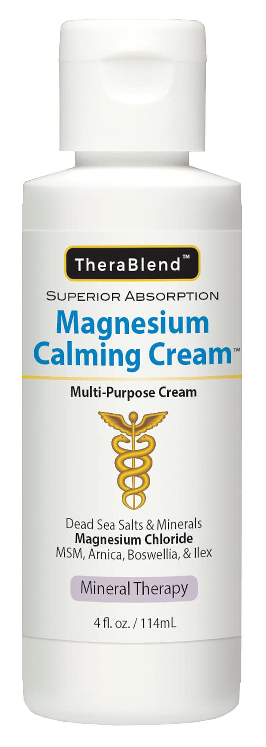 CryoDerm Magnesium Calming Cream 4oz bottle front for gentle hydration after activity