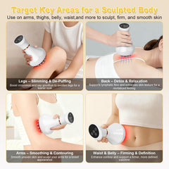 CRYSNATM control panel with nine vibration levels for customization.