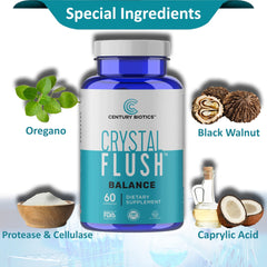 CRYSTAL FLUSH Balance Feet 2-step kit layout for an easy routine.